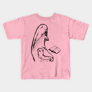 alien reading Kids T-Shirt